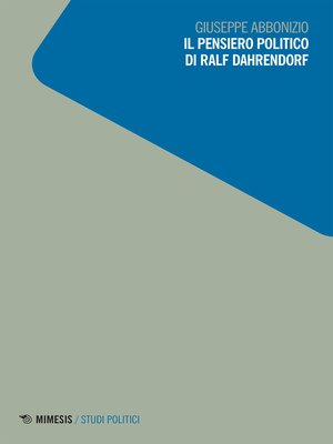 cover image of Il pensiero politico di Ralf Dahrendorf